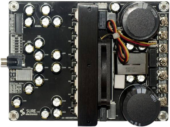 AA-AB31381 1 x 2000 W 2 Ohm IRS2092 Klasse D Audioverstärker