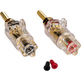 BPS-G | Supreme Isolierte Binding Post | Paar Gold