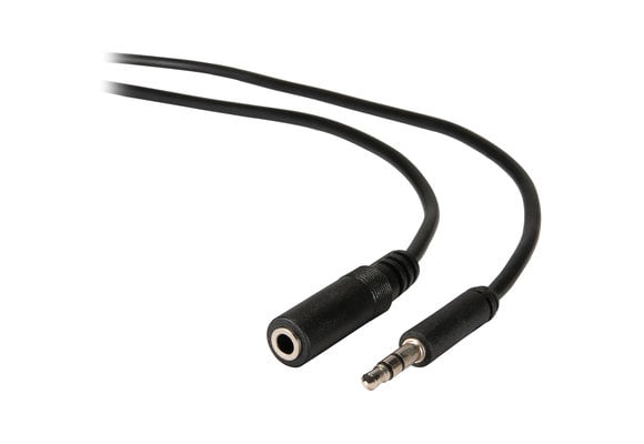 3.5mm Male to Female Slim-Plug Shielded Extension Cable 1.8 meter