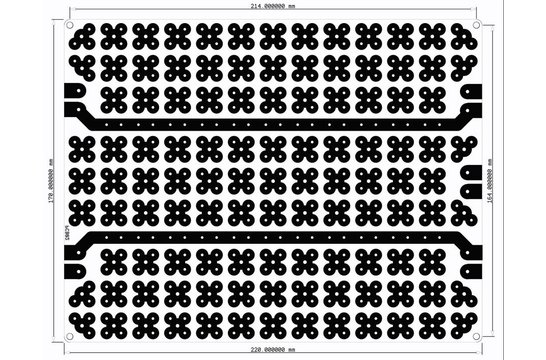 PCB-S03 Cloverleaf Pitches Crossover Board | 17 x 22 cm Circuit Boards
