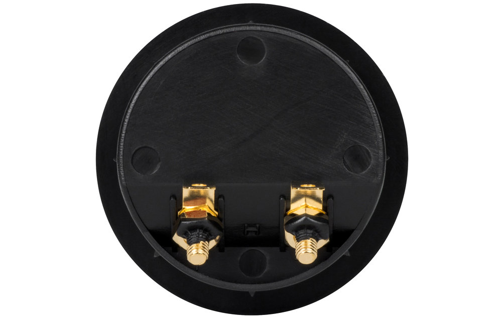 Pressfit Speaker Wire Terminal Cup Gold Spring-Loaded