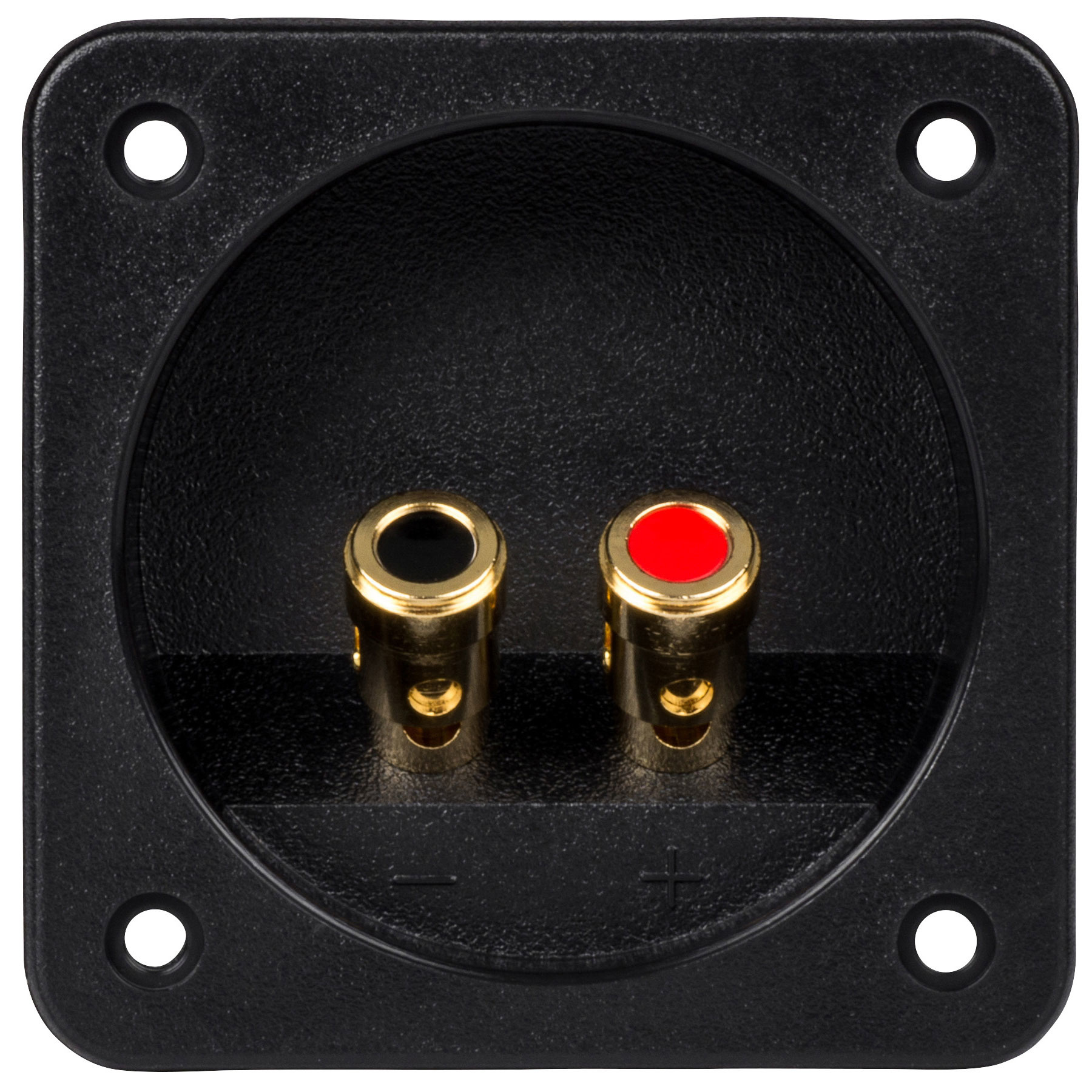 Vierkante luidsprekerterminal | Veerbelast | 79 x 79 mm