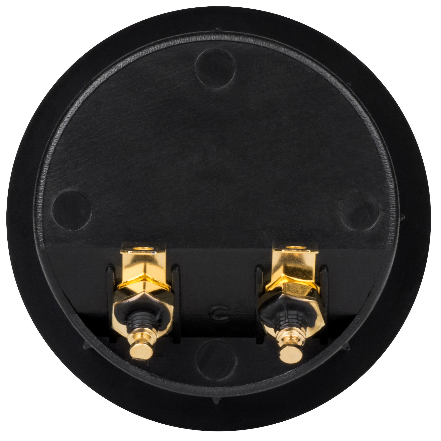 Ronde luidsprekerterminal | Schroefbinding | Ø 57 mm
