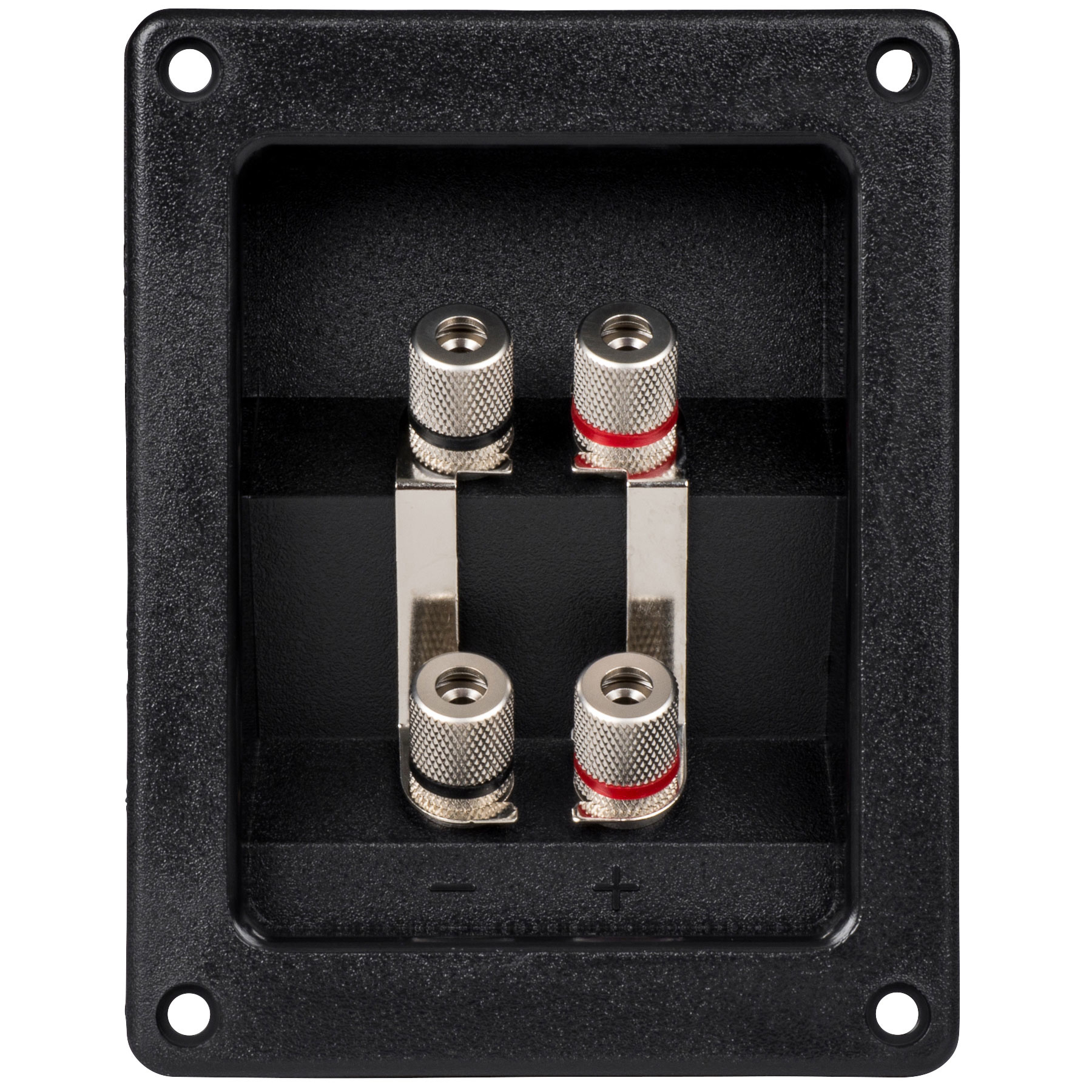 Vierkante inbouw luidsprekerterminal |Schroefbinding | 122 x 95mm