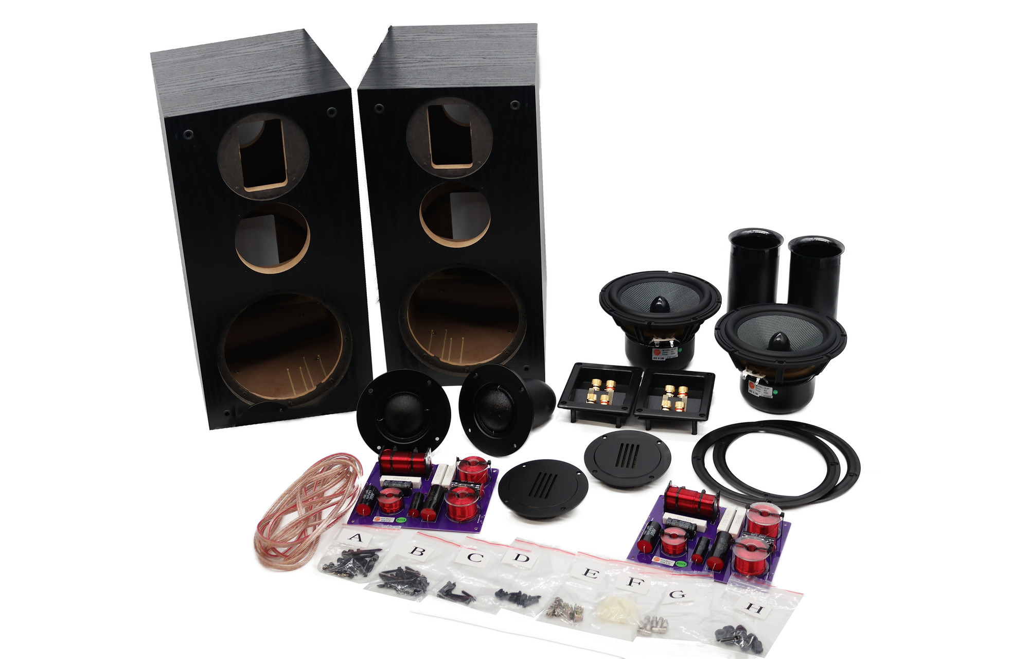 Order the HiVi Swans DIY3.1A Bookshelf DIY Kit Black SoundImports