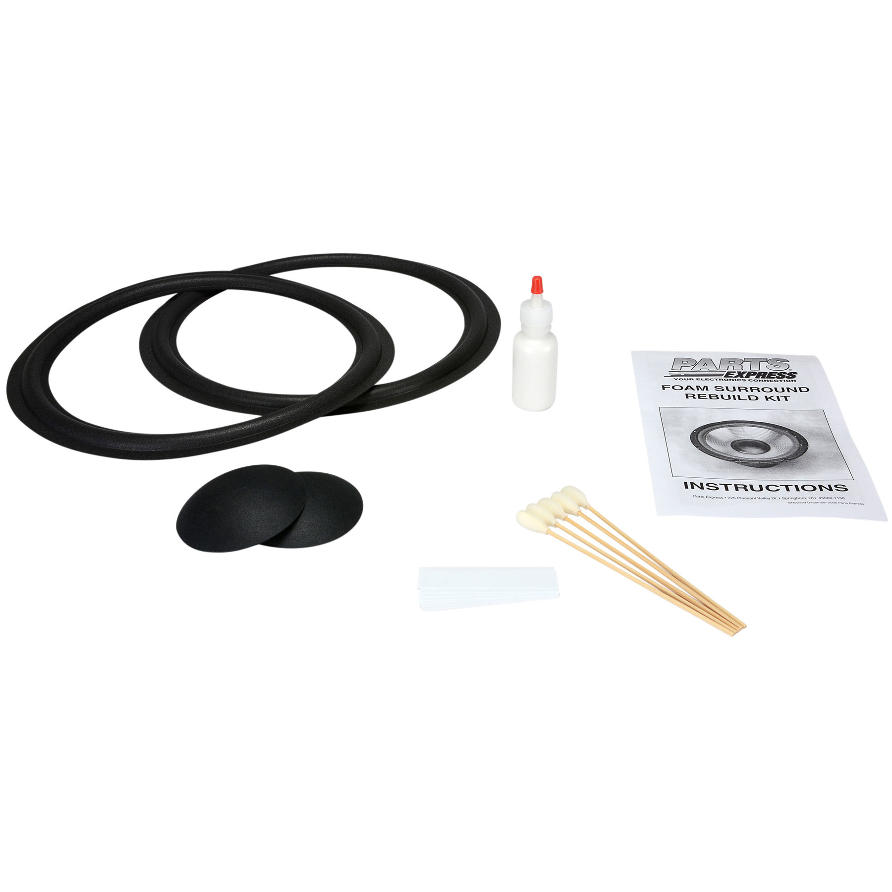 thumbnail image 2 of 12 Inch Speaker Spider Repair Kit – For JBL 123-A, 126A, 2212H, 2214H – Made USA 2 of 5