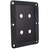 DBPP-BK Double Binding Post Back Plate Black Anodized