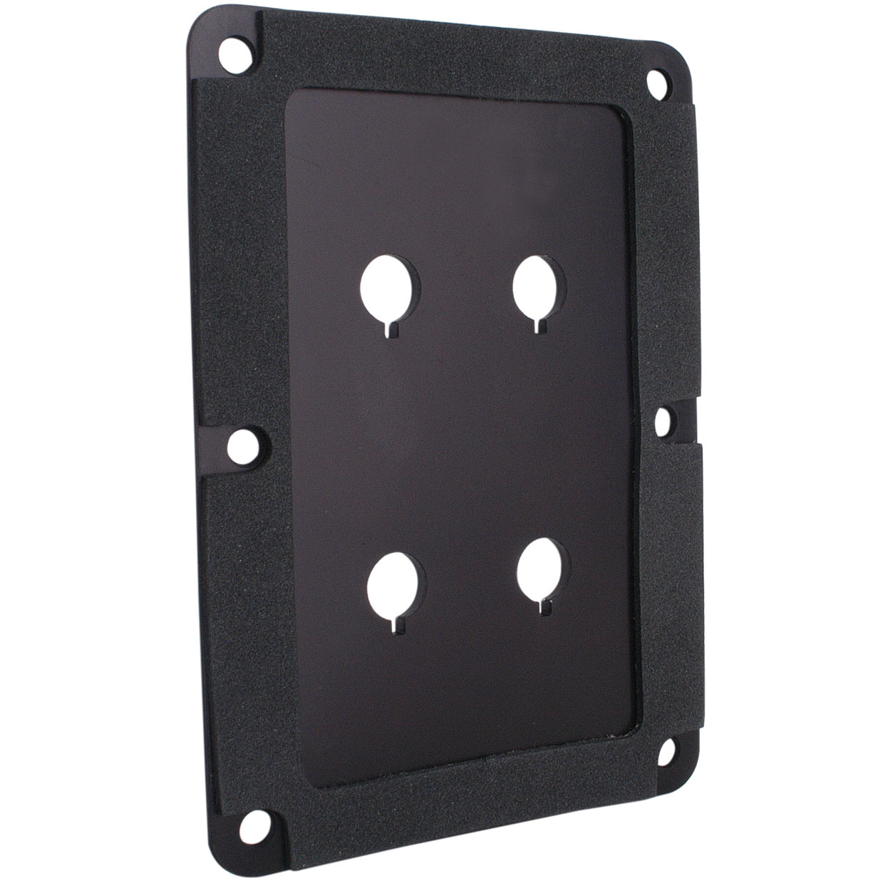 DBPP-BK Double Binding Post Back Plate Black Anodized