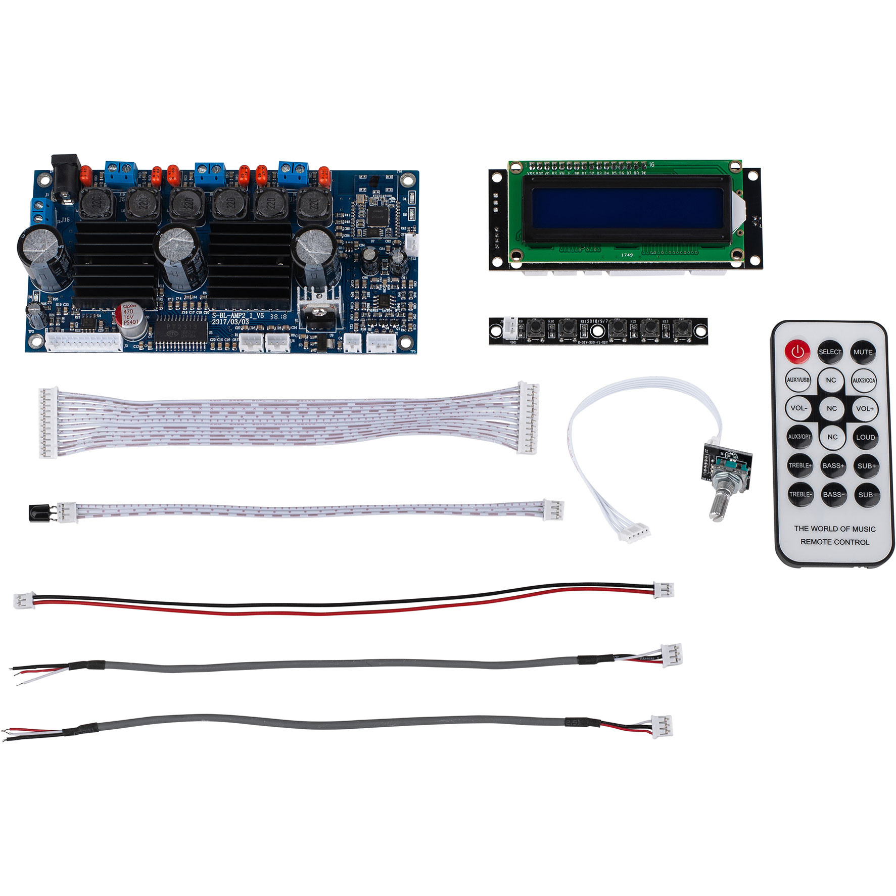 2.1 Amplifier 50W x 50W x 100W with Built-In Bluetooth 3.0