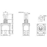 DPDT On/On Toggle Switch