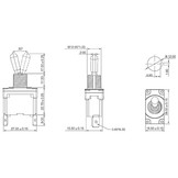 SPST On/Off Toggle Switch 2 Spade 15A 250VAC 2 Position
