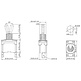SPST On/Off Toggle Switch 2 Spade 15A 250VAC 2 Position