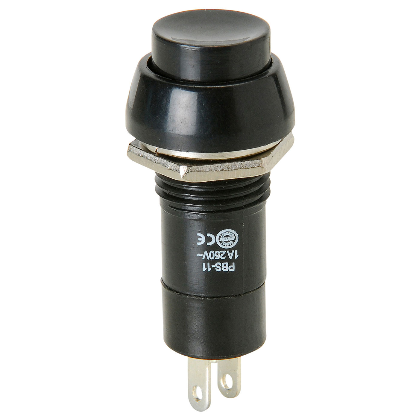 SPST Black Momentary Push Button Switch 1 Circuit 1A 250V off-on 