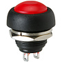 Momentary N.O. Raised Push Button Switch Red 1A 250V