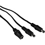 2.1 x 5.5 mm Power Y Cable 1 Female to 2 Male