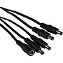 2.1 x 5.5mm DC Y kabel 1 Female naar 4 Male 20 AWG 50 cm
