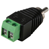 RCA Male to Screw Terminal Connector