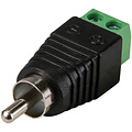 RCA Male to Screw Terminal Connector