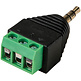3.5 mm Male to Screw Terminal Connector