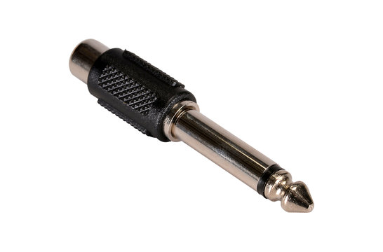 Adapter 6,35 mm monoplug naar RCA-aansluiting