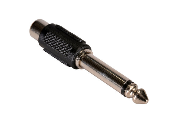 6,35 mm monoplug naar RCA-aansluiting