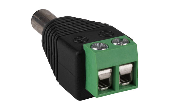 2,1 x 5,5 mm DC-Koaxial-Netzstecker auf Schraubklemmen