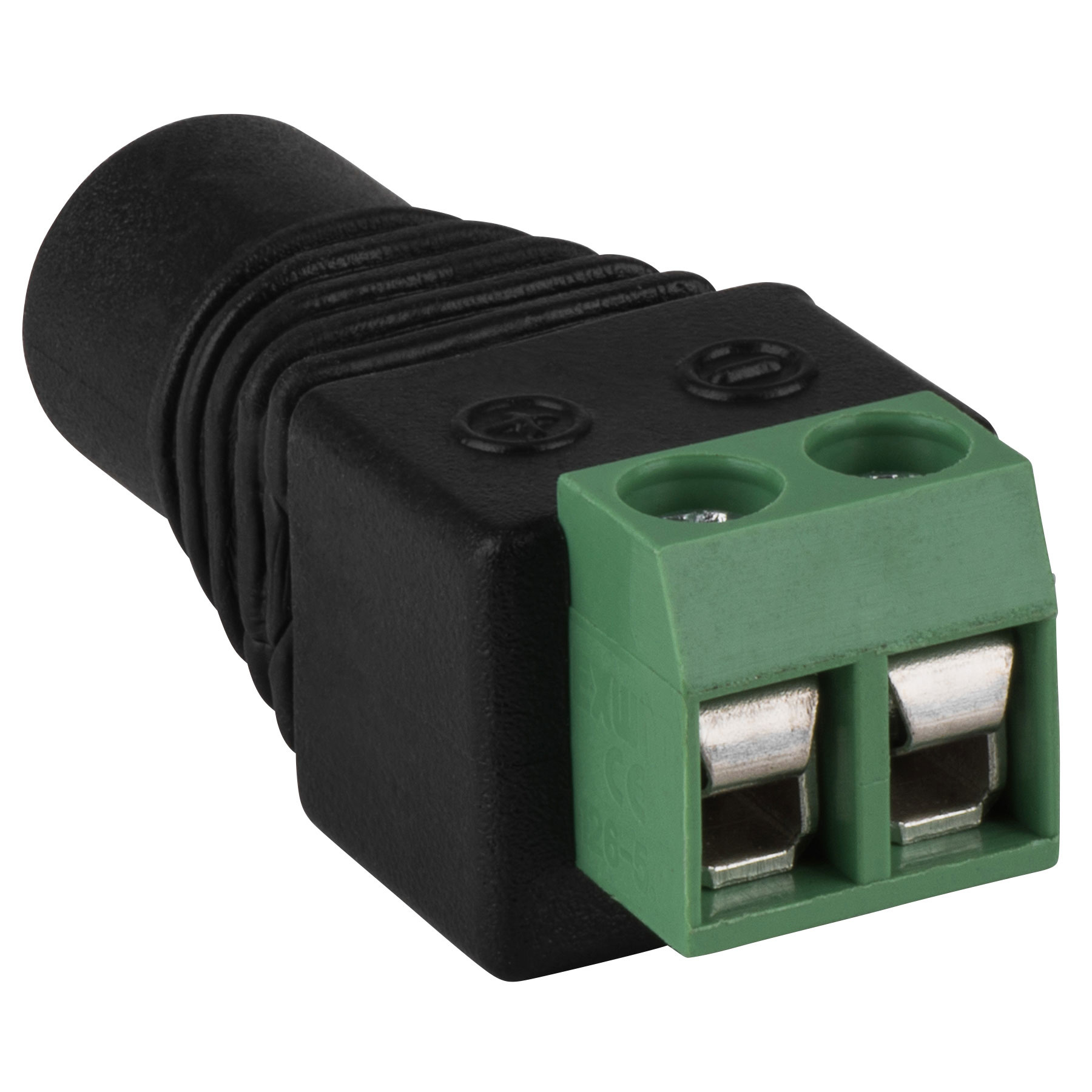 2,5 x 5,5 mm DC Power Jack naar schroefaansluiting