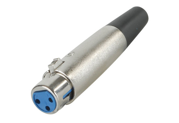 XLR Connector Female A Series Type Metal Body 3 Pin