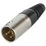 XLR Connector Male Cable Nickel Plated Solder Type