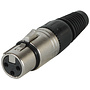 Female Cable Mount XLR Connector Nickel