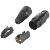 Female Cable Mount XLR Connector Black Satin