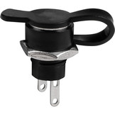 DC Coax/Barrel Jack 2.1 x 5.5mm Panel Mount with Protective Cap