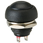 Momentary N.O. Raised Push Button Switch Black