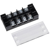 4 Pole Barrier Terminal Strip with Plastic Cover