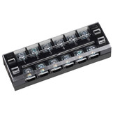6 Pole Barrier Terminal Strip with Plastic Cover