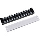 12 Pole Barrier Terminal Strip with Plastic Cover