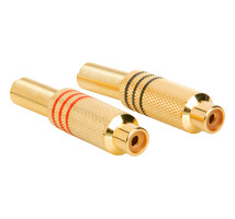 4x Adattatore RCA Femmina A 90 Gradi - Connettore Angolare Per Cavi Hi-Fi E Audio
