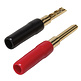 Gold Plated Screw Type Banana Plugs 14-8 AWG