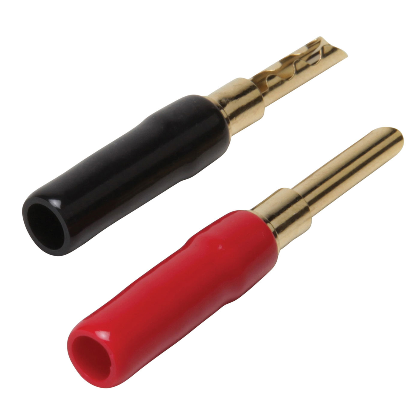 Vergulde banaanstekkers met schroef 14-8 AWG