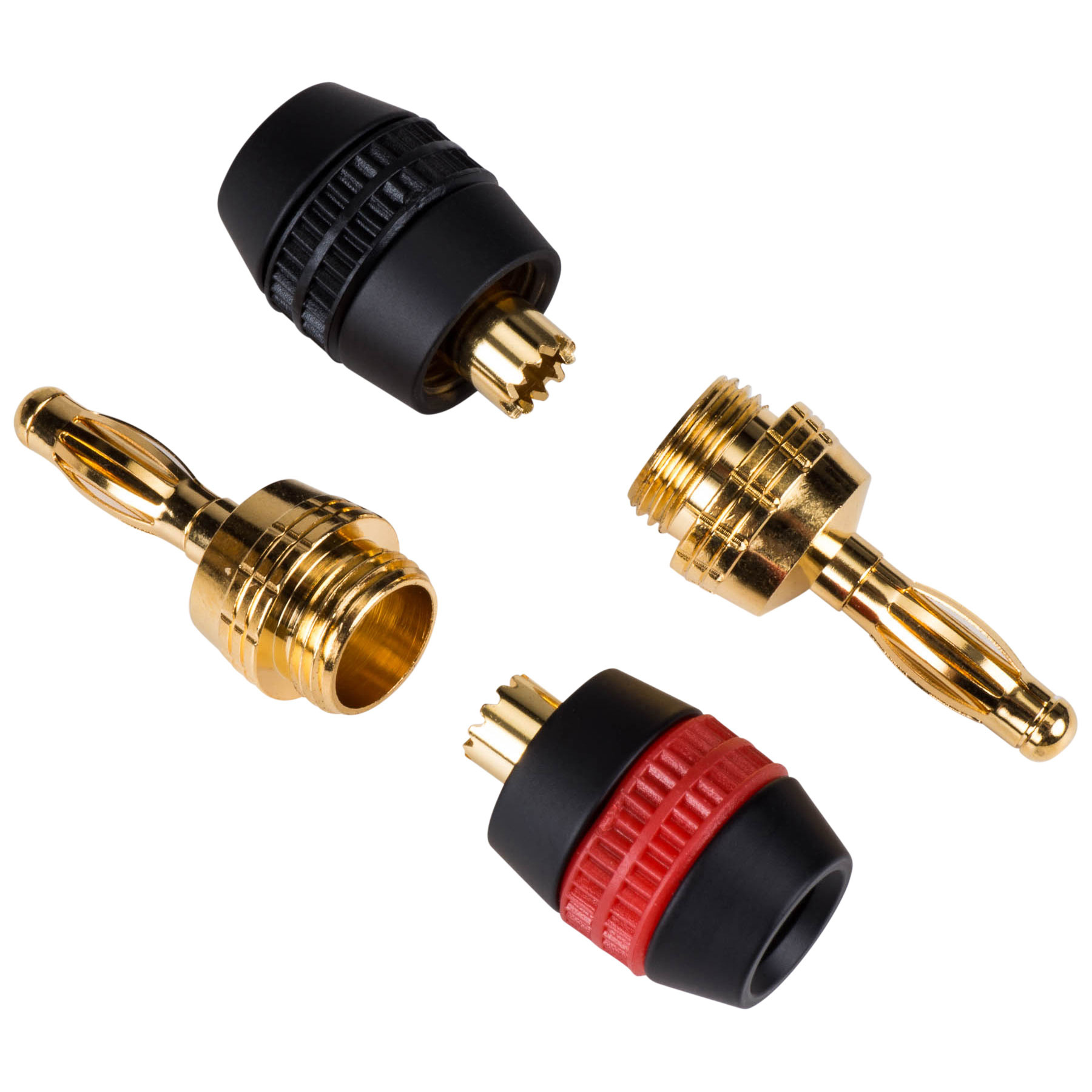 Compression Style Banana Plugs 2 Pairs