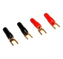 Gold Spades 22-16 AWG #8 2 Pair