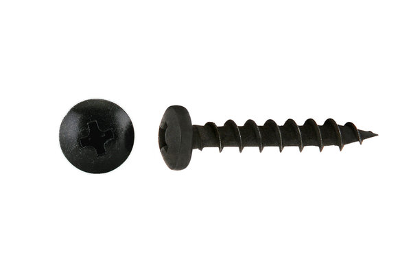 Deep Thread Pan Head Screw Black | 4.2 mm x 25.4 mm
