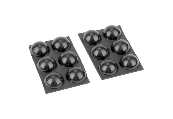 Adhesive Rubber Feet Dome Shaped 12-Pack