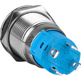 SPST NO Momentary 12mm Stainless Steel Tamper/Waterproof Raised Push Button Switch