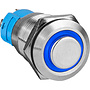 SPST NO Momentary 12mm Stainless Steel Tamper/Waterproof Raised Push Button Switch