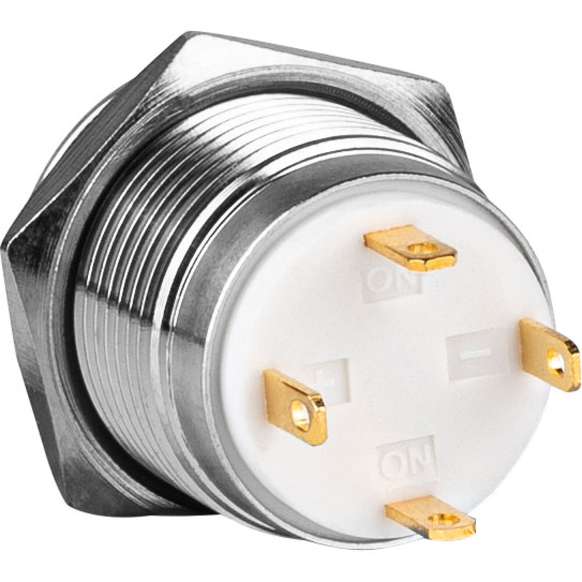 SPST N.O. 16mm Waterproof Raised Push Button Switch