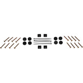 SSWB6 6" Speaker Stand Pair with Wooden Base