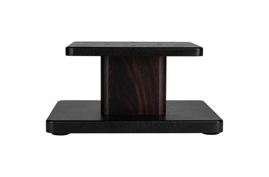 SSWB6 speaker stand pair with wooden base