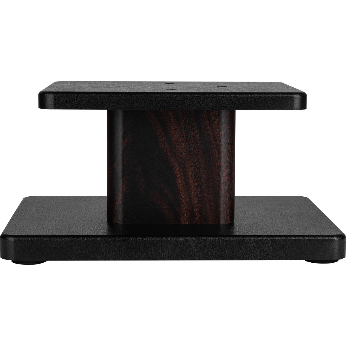 SSWB6 speaker stand pair with wooden base