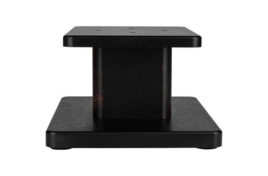 SSWB6 speaker stand pair with wooden base